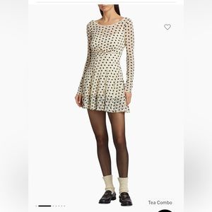 Free People Sheer Delight Polka Dot Minidress
